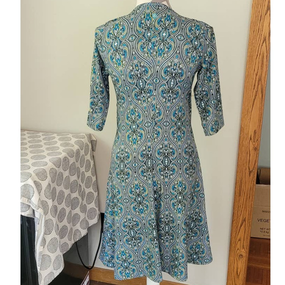 PrAna Breathe Paisley Print Dress Medium Faux Wrap - Picture 2 of 7
